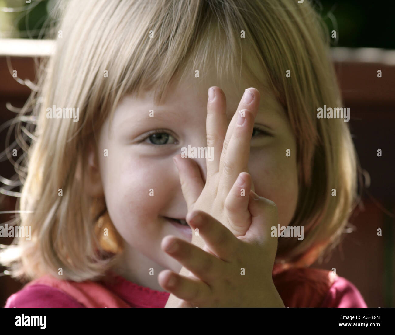 Porträt eines Mädchens, Deutschland Stockfoto