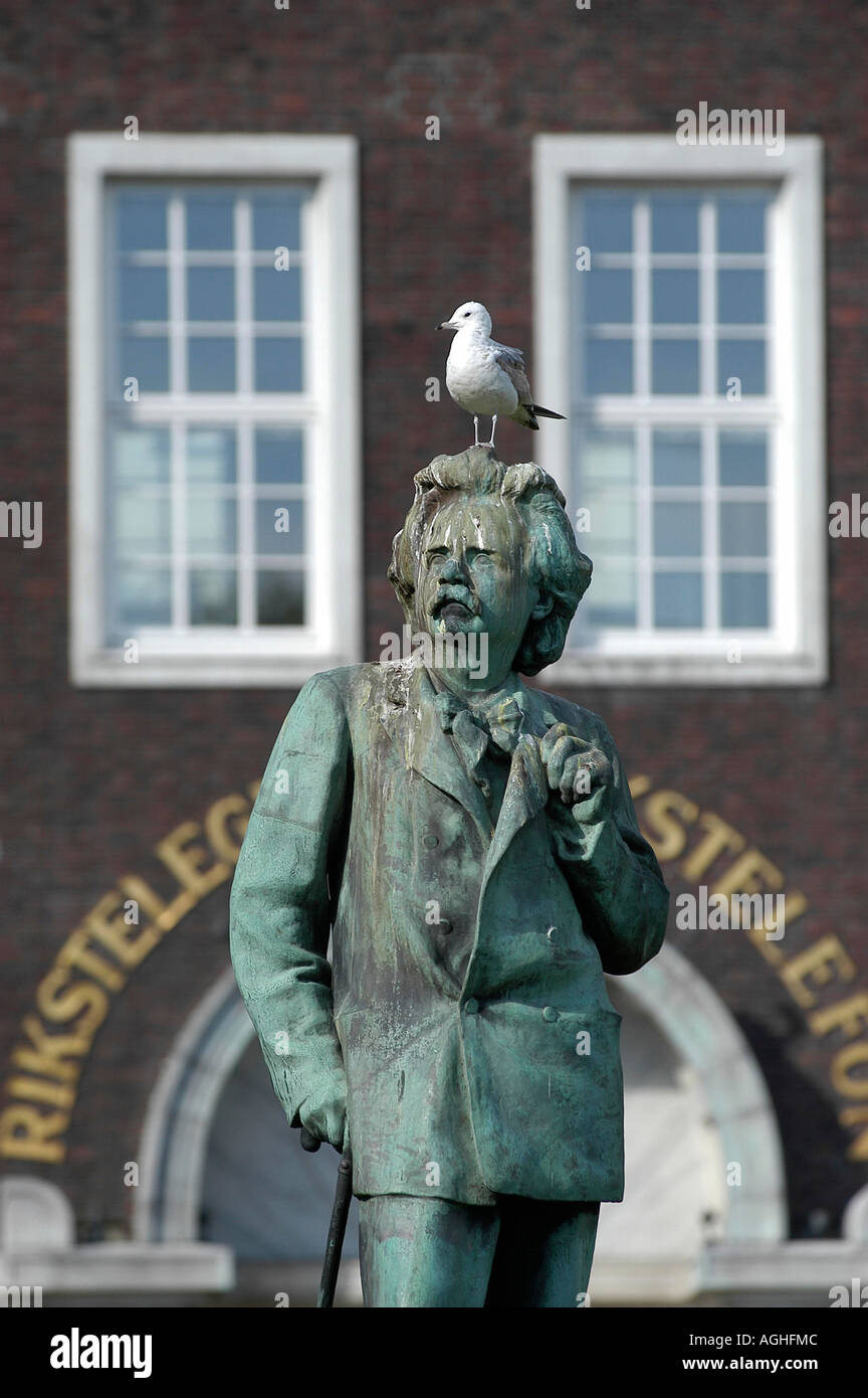 Norwegen Bergen Statue von Grieg Stockfoto
