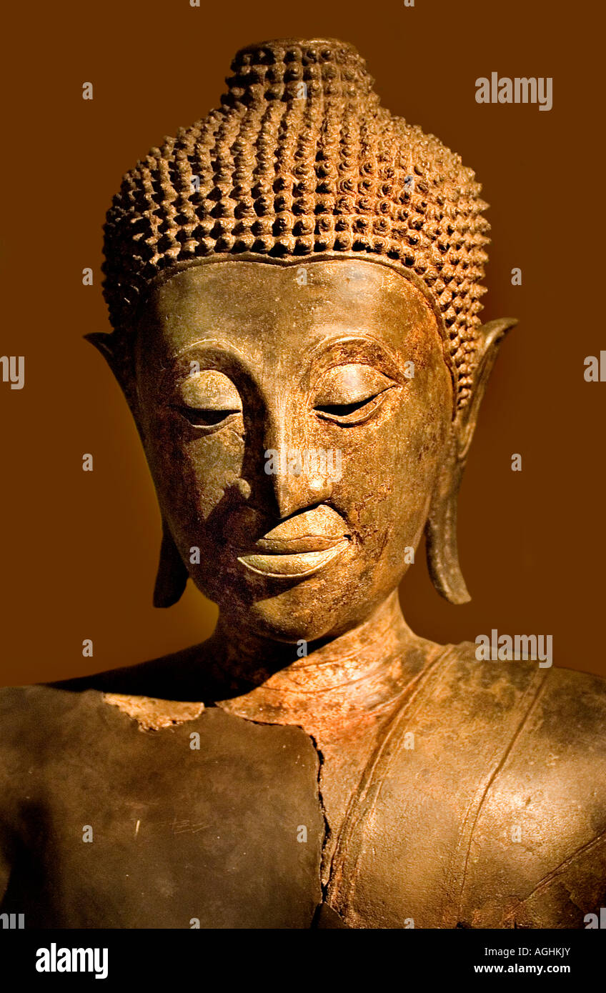Thailand-Büste von Buddha 14. Jahrhundert Stockfoto