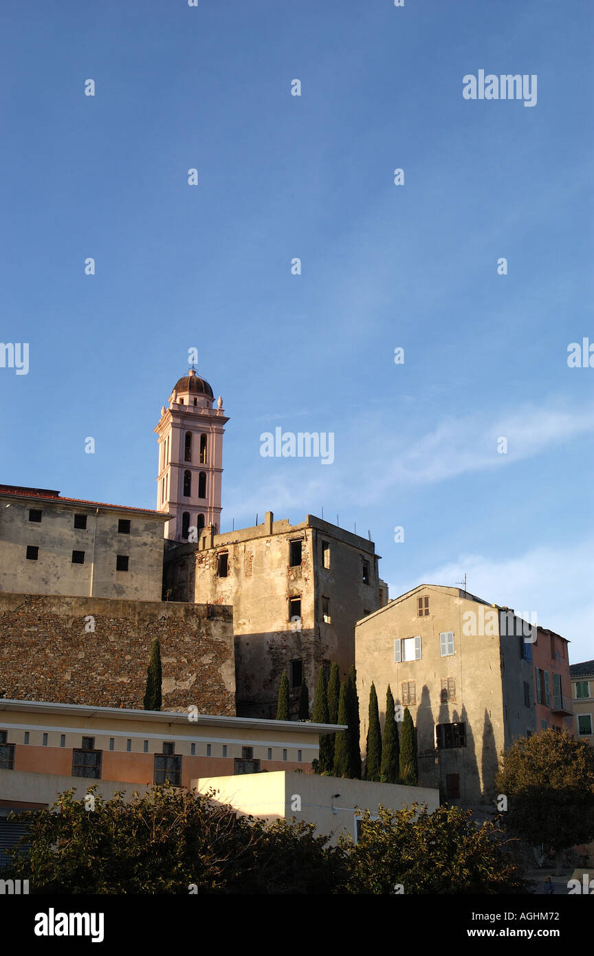 Eglise Ste-Croix und Terra Nova Bastia Korsika Stockfoto
