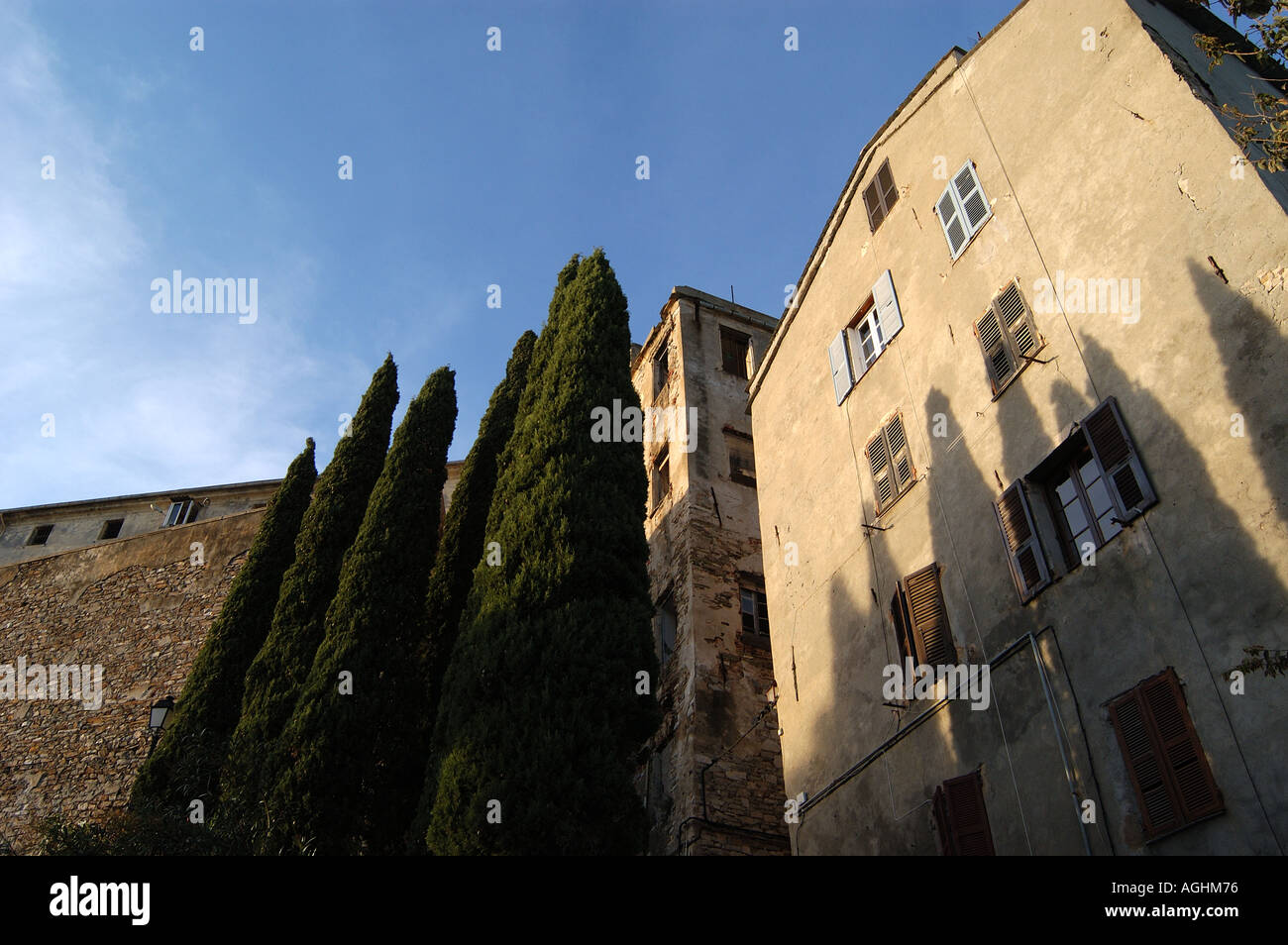 Architektur von Terra Nova Bastia Korsika Stockfoto