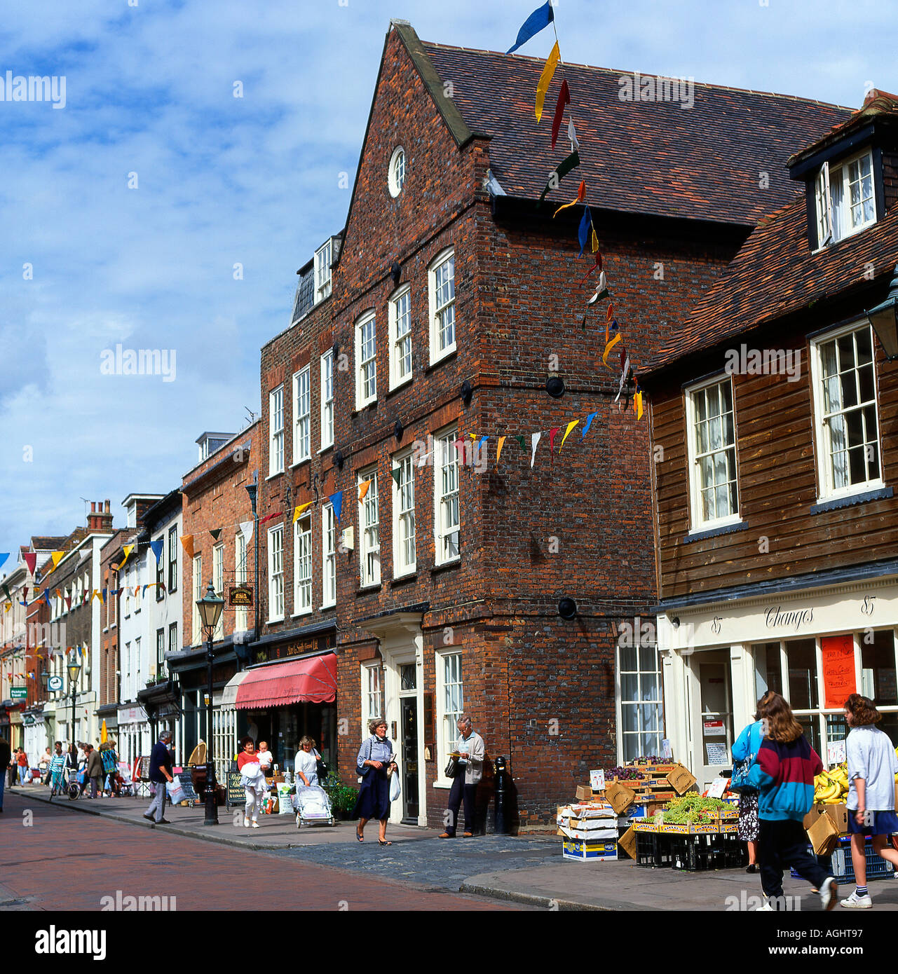 High Street in Rochester in Kent, England Stockfoto