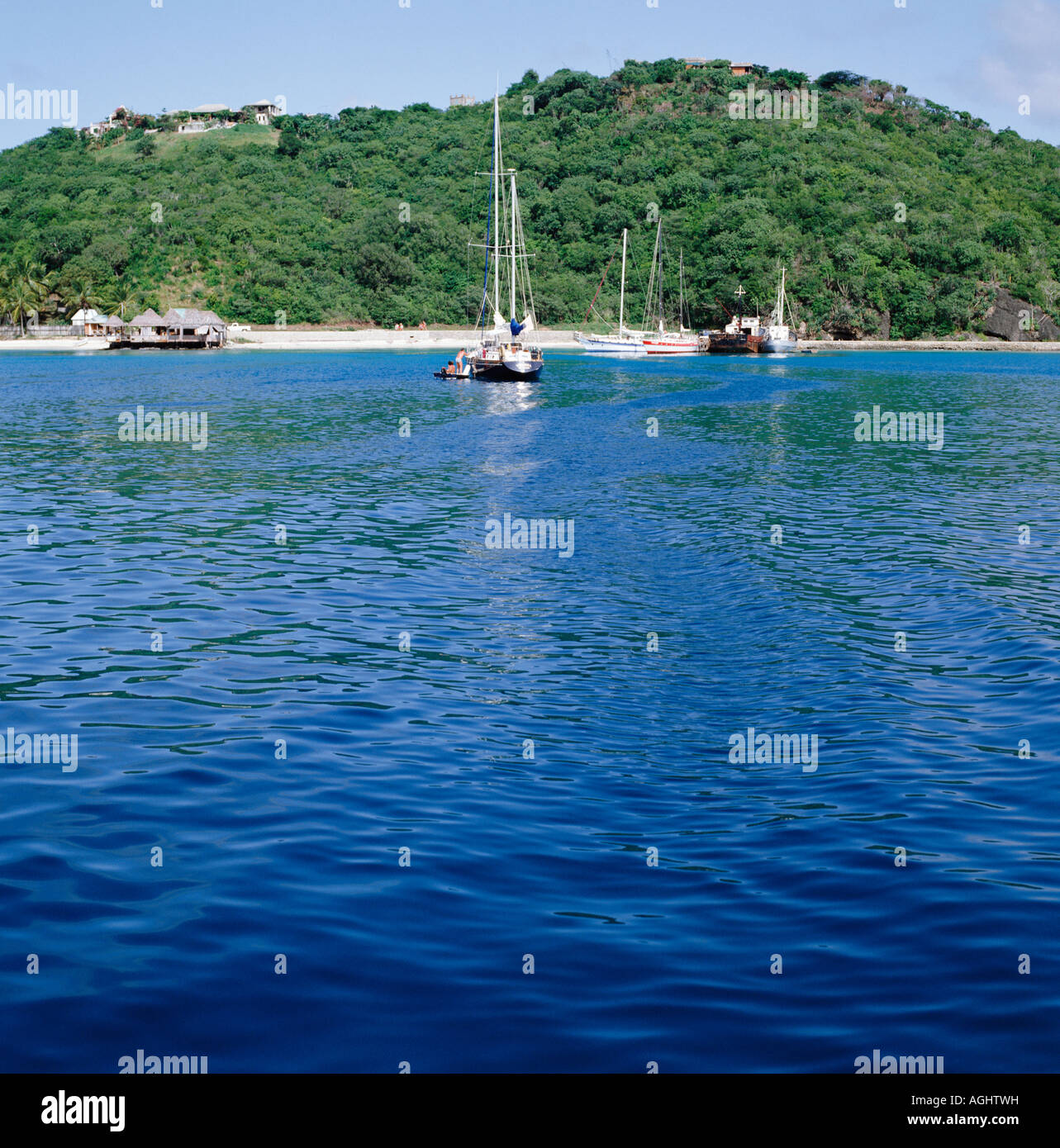 Mustique Grenadinen Caribbean Stockfotografie - Alamy