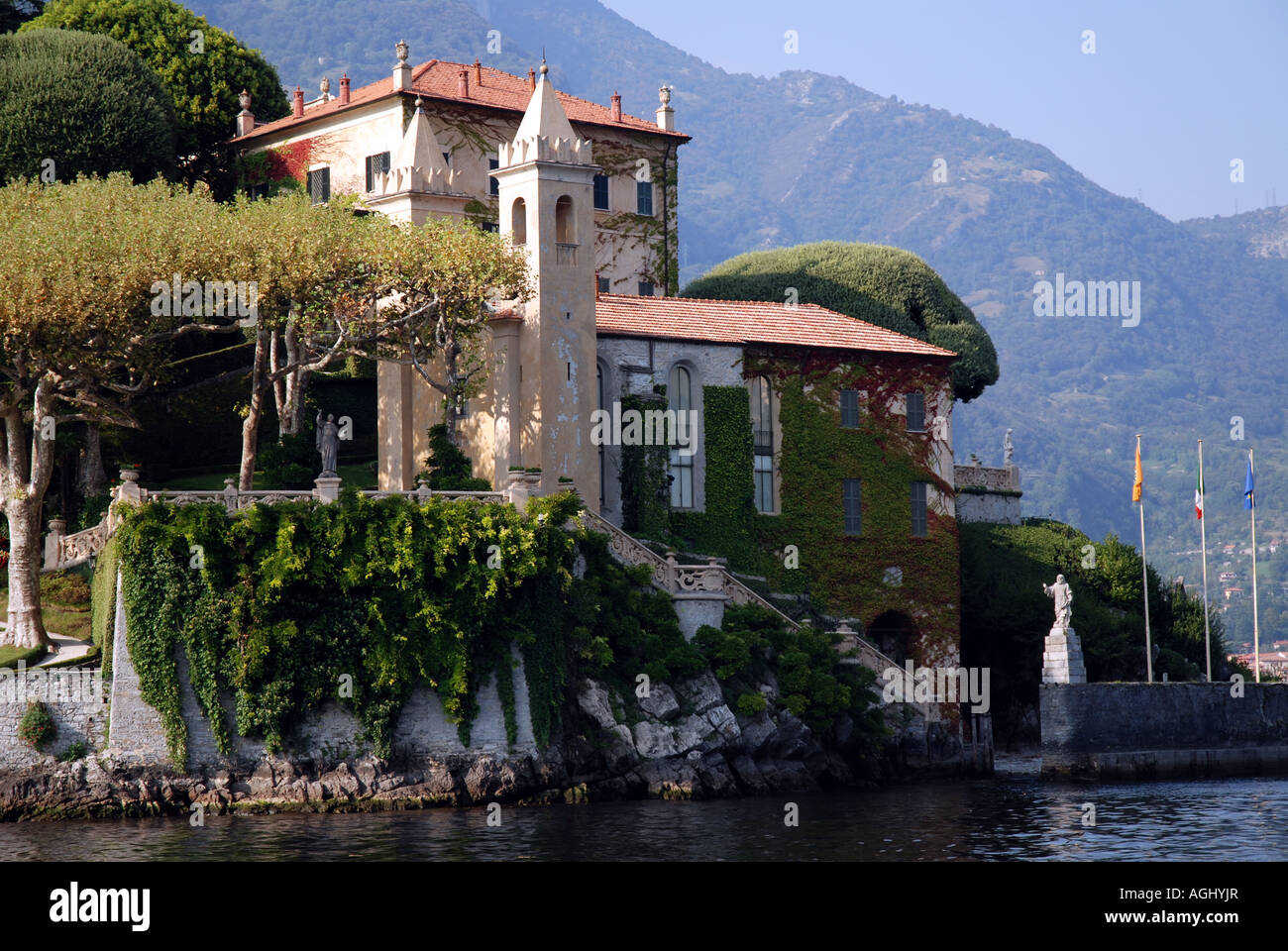 DIE VILLA DEL BALBIANELLO IN LENNO COMER SEE ITALIEN Stockfoto
