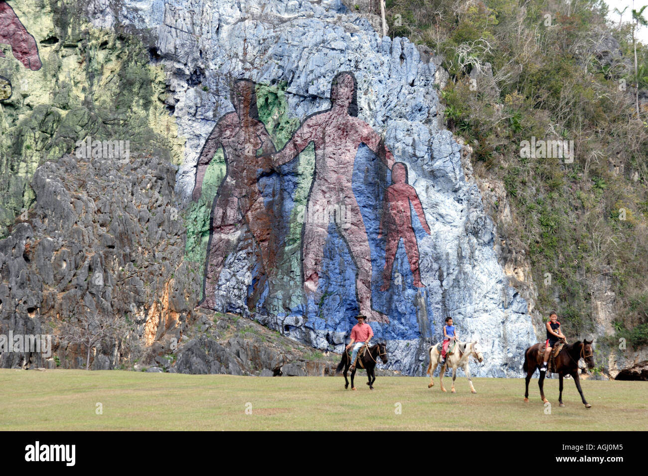 Mural De La Prehistorica, Vinales Tal, Pinar del Rio, Kuba Stockfoto