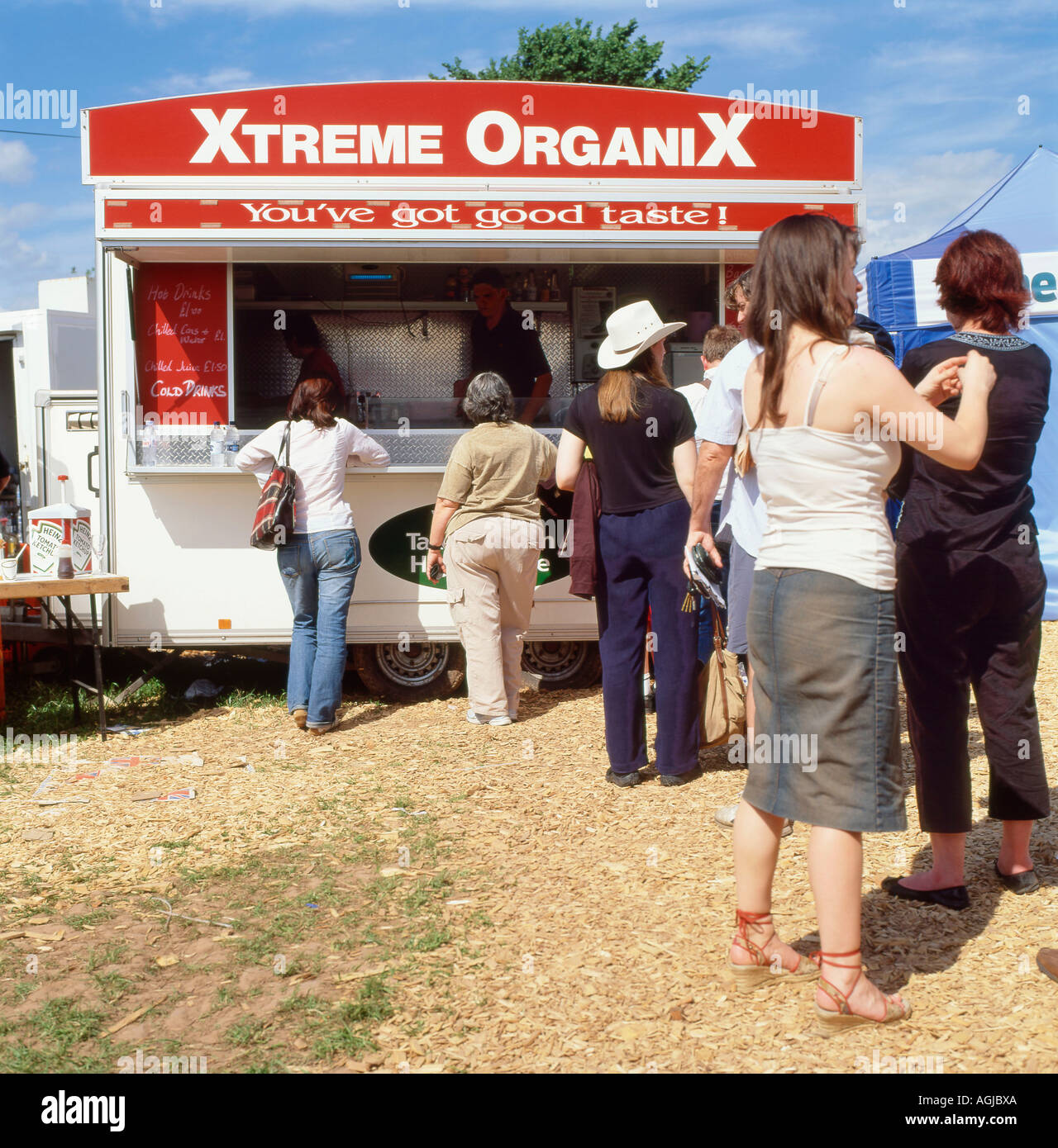 Xtreme Organix Garküche für beste Take-away-BBC 2007 UK Biolebensmittel und Landwirtschaft Awards nominiert Stockfoto