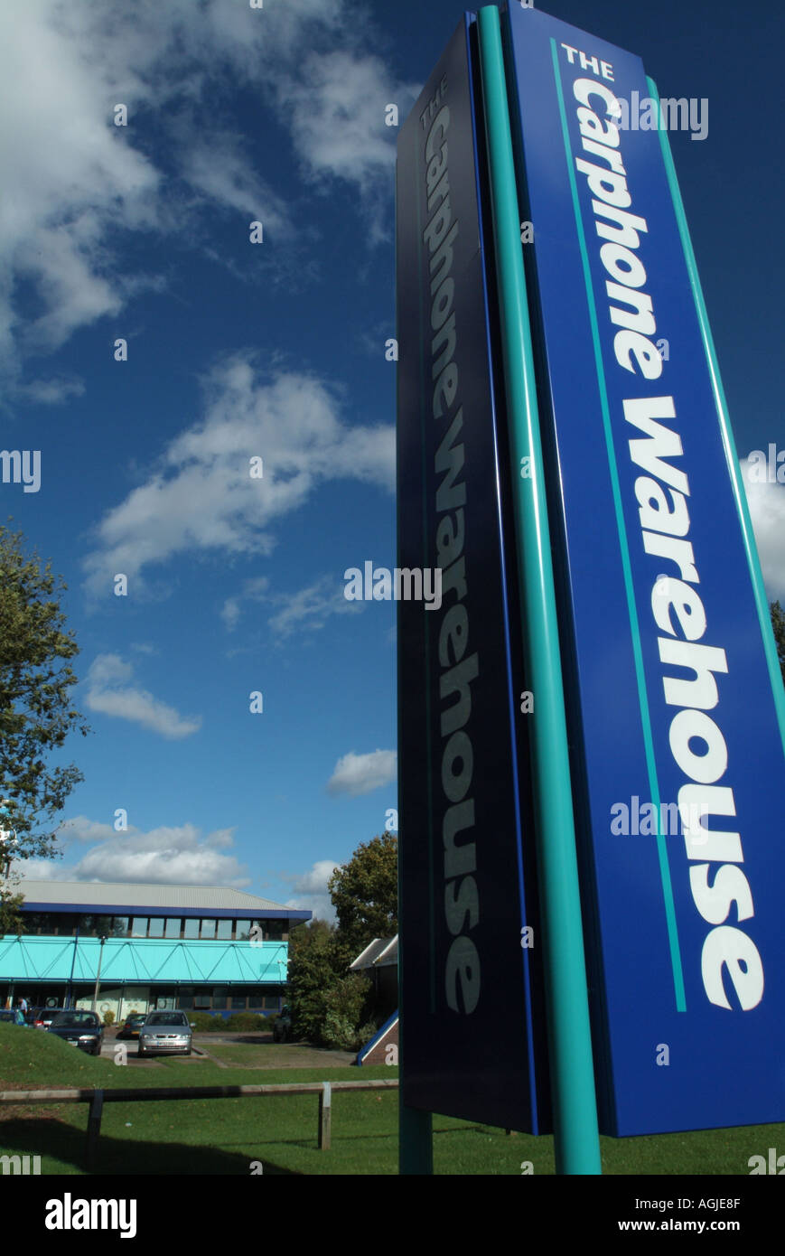 Carphone Warehouse Dot Com Warrington uk Stockfoto