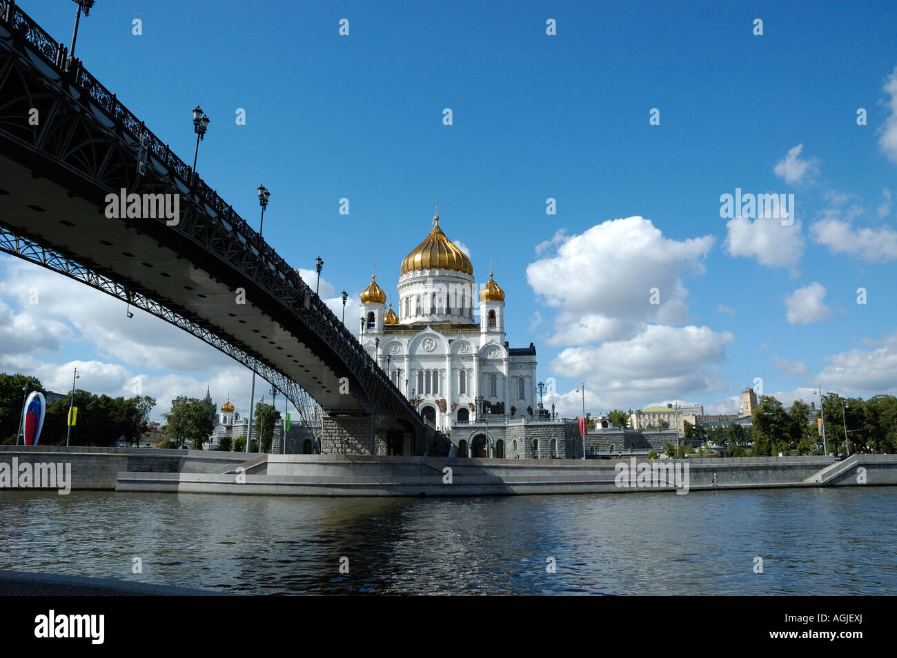 Art auf einen Tempel in Moskau Stockfoto