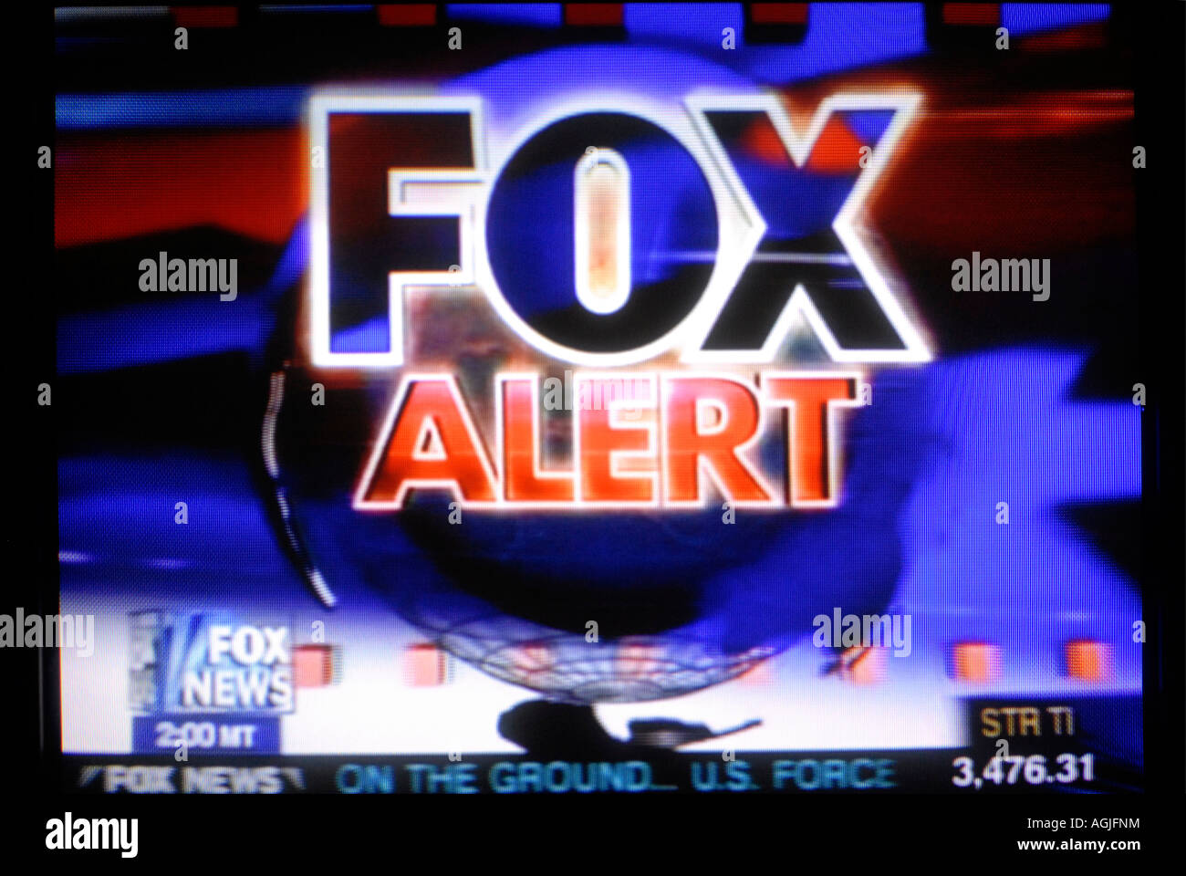 Fox News-Screenshot Stockfoto