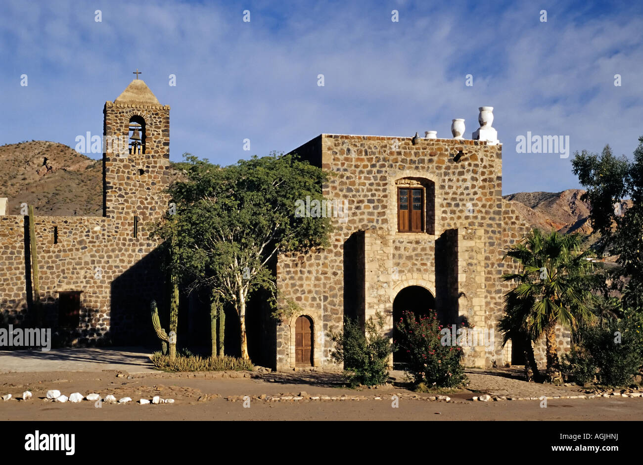 Santa Rosalia de Mulege Kirche in Mulege Mission, Baja California Sur, Mexiko Stockfoto
