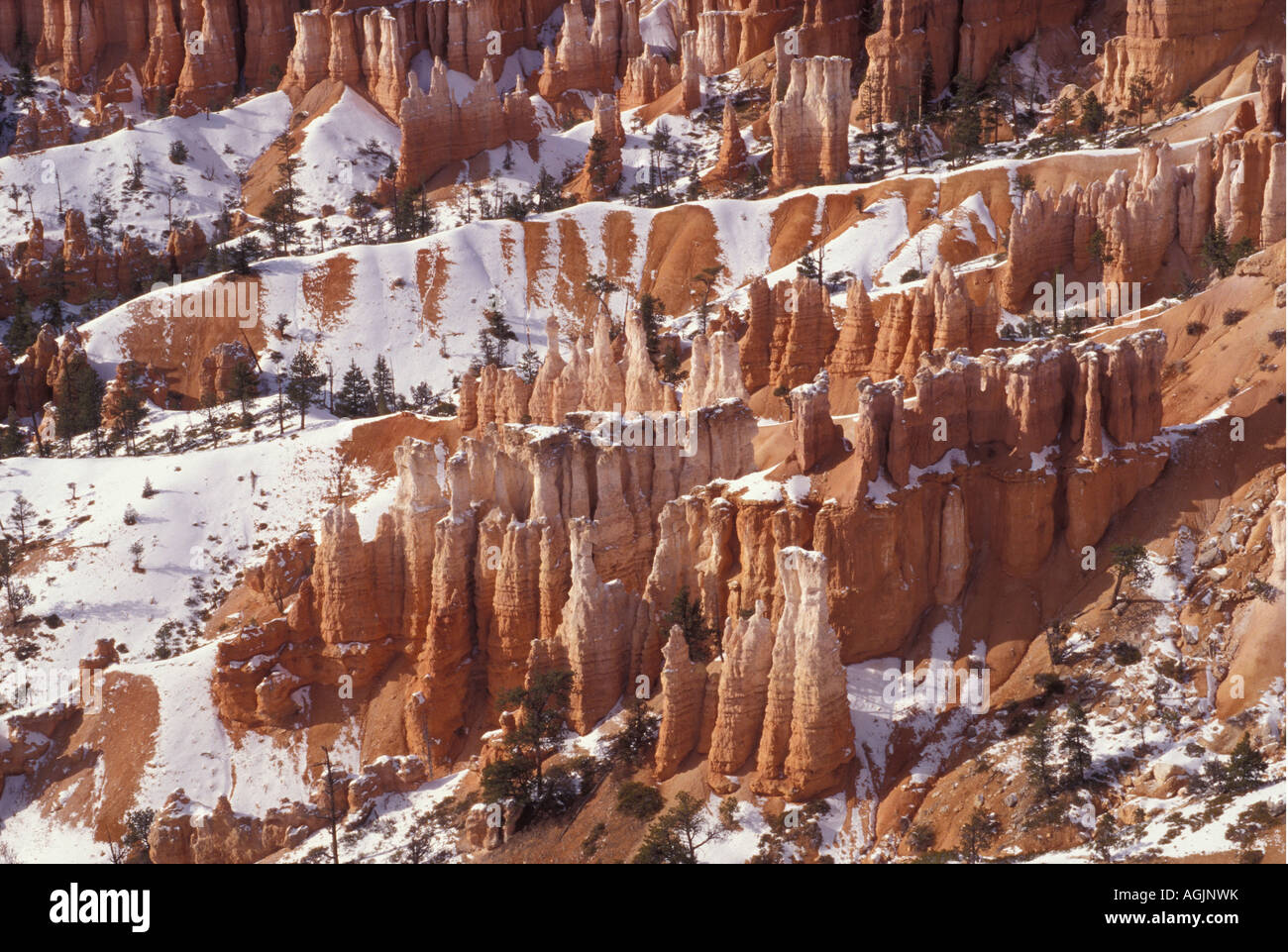 Brice Canyon Nationalpark Lehm Mineralien Bildung Stockfoto