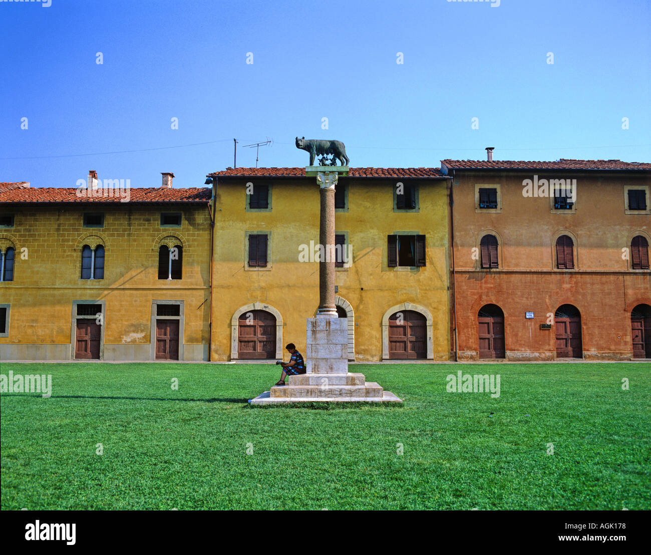 Romulus und Remus Statue Pisa Italien Stockfoto