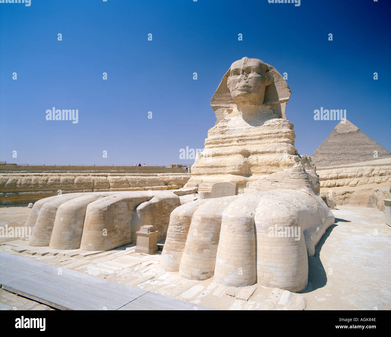 Sphinx Gizeh Kairo Ägypten Stockfoto