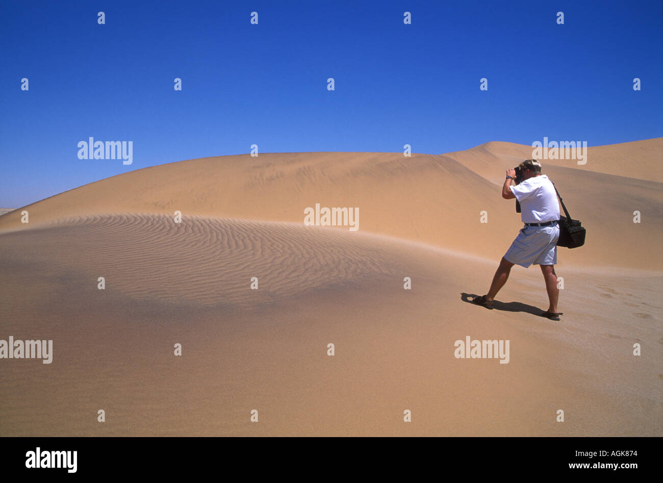 Fotografieren von Sanddünen, Dune 7 Namibia Stockfoto