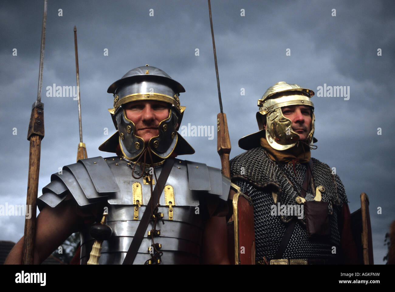 Römische Soldaten an Middlewich Stockfoto