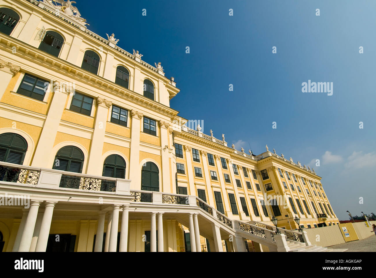 Das Schloss Schönbrunn Wien Stockfoto