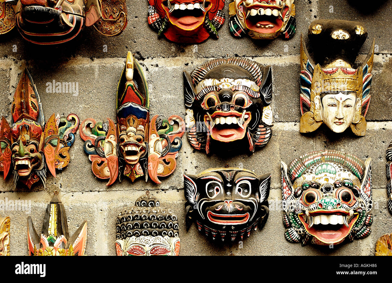 Balinesische Barong-Maske auf der Insel Bali in Indonesien Südost-Asien  Stockfotografie - Alamy