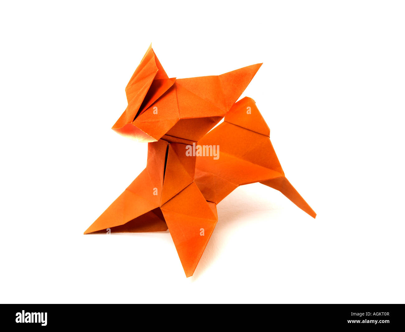 Origami-Hund Stockfoto