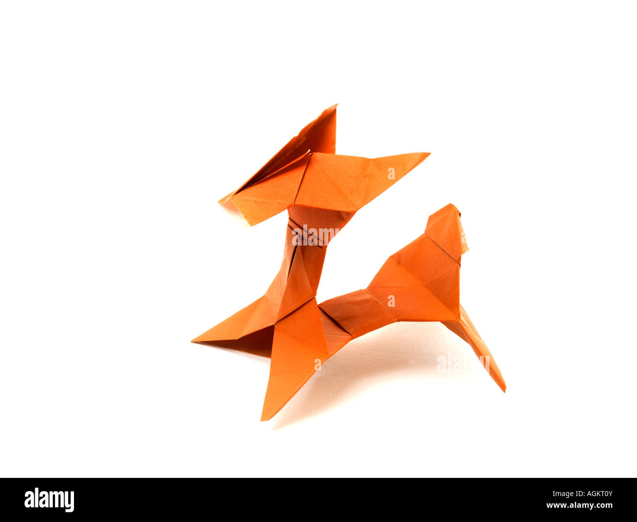 Origami-Hund Stockfoto