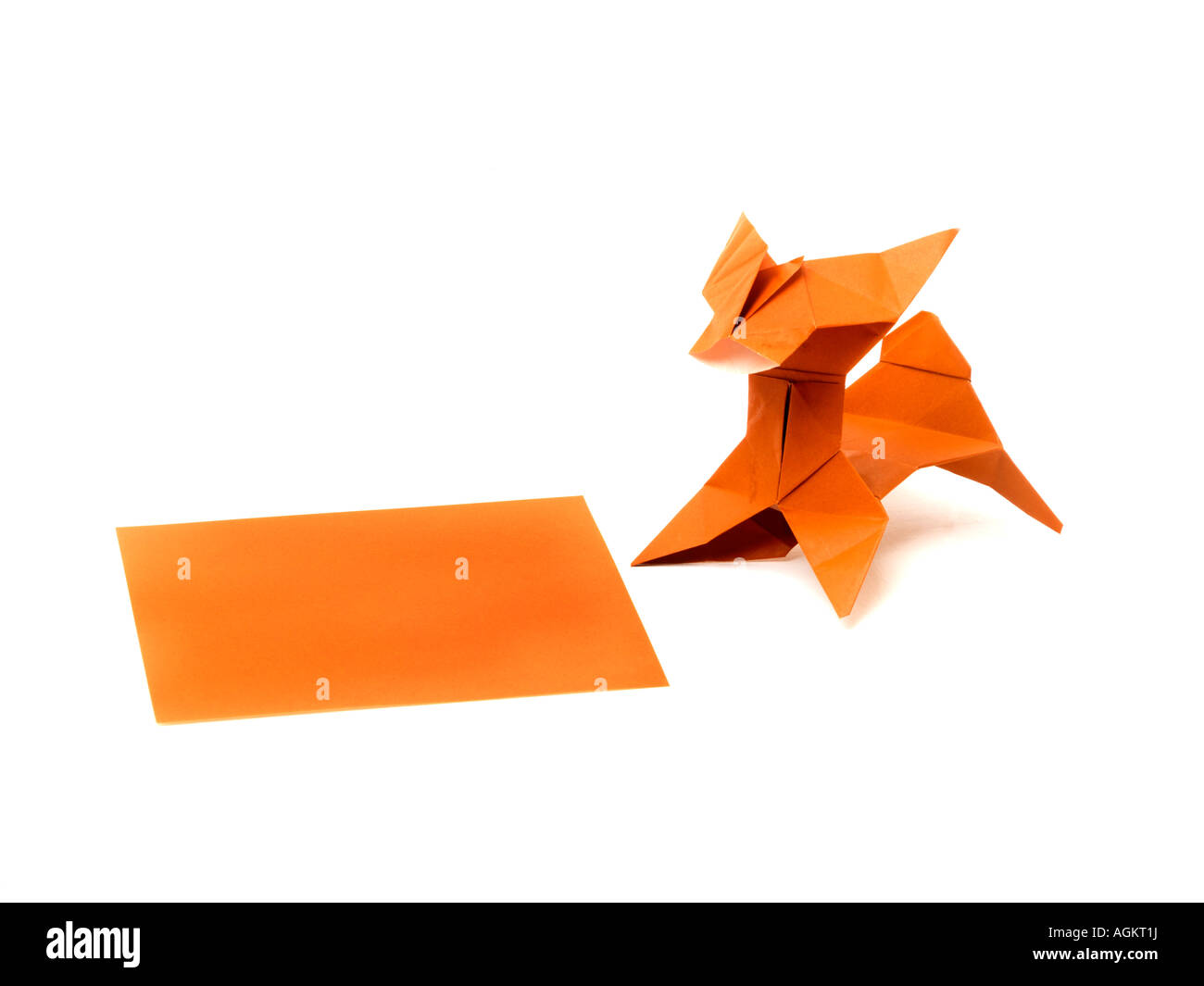 Origami-Hund Stockfoto