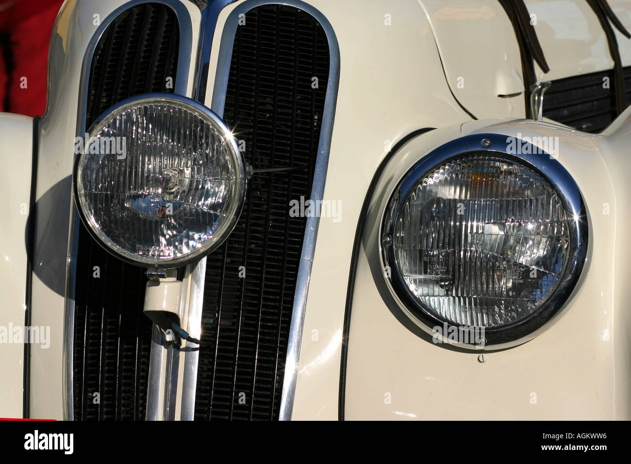 Detail von einem Rolls Royce Stockfoto
