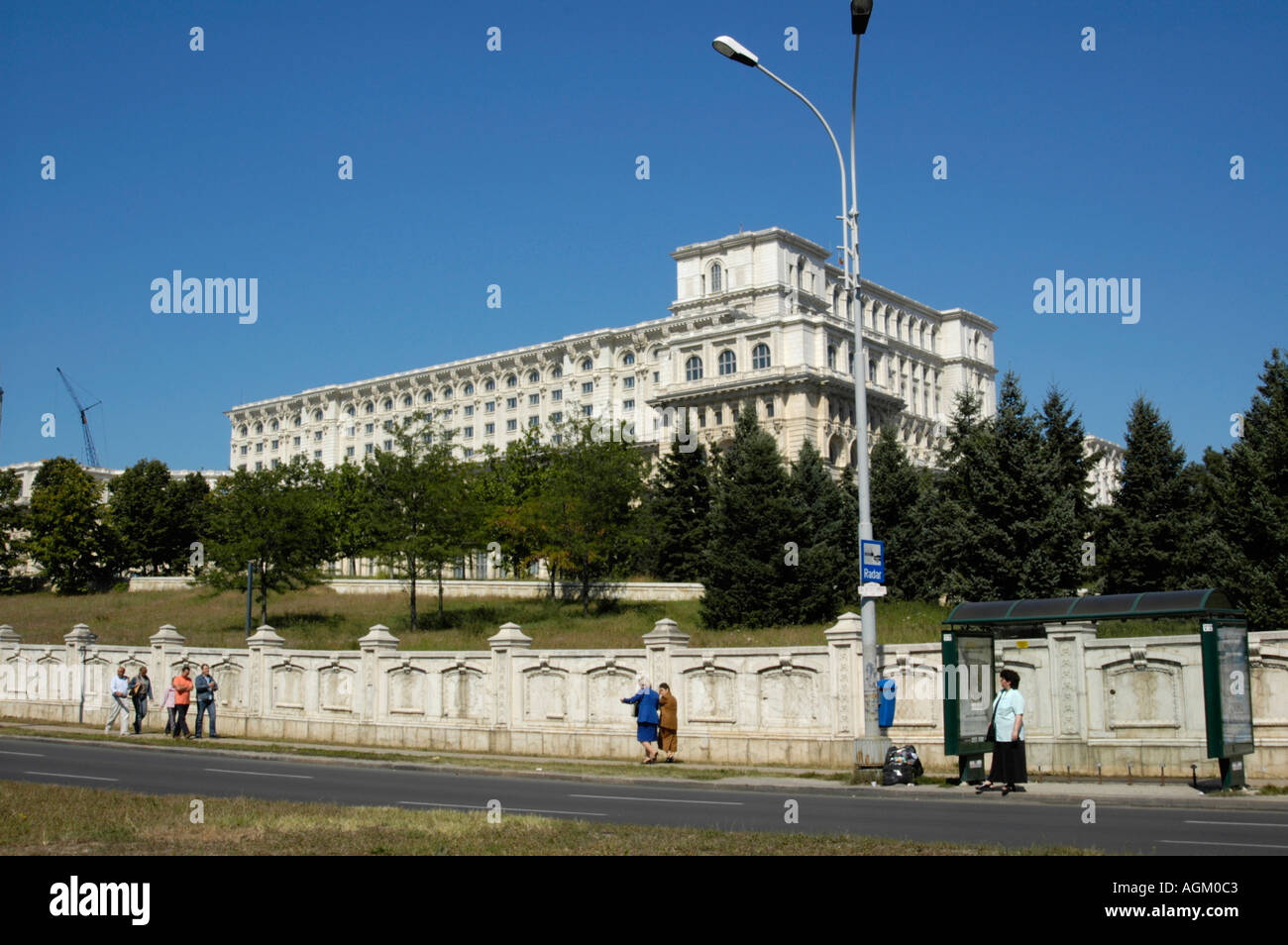 Bucuresti, Palast des Parlaments, Museum Casa poporului Stockfoto