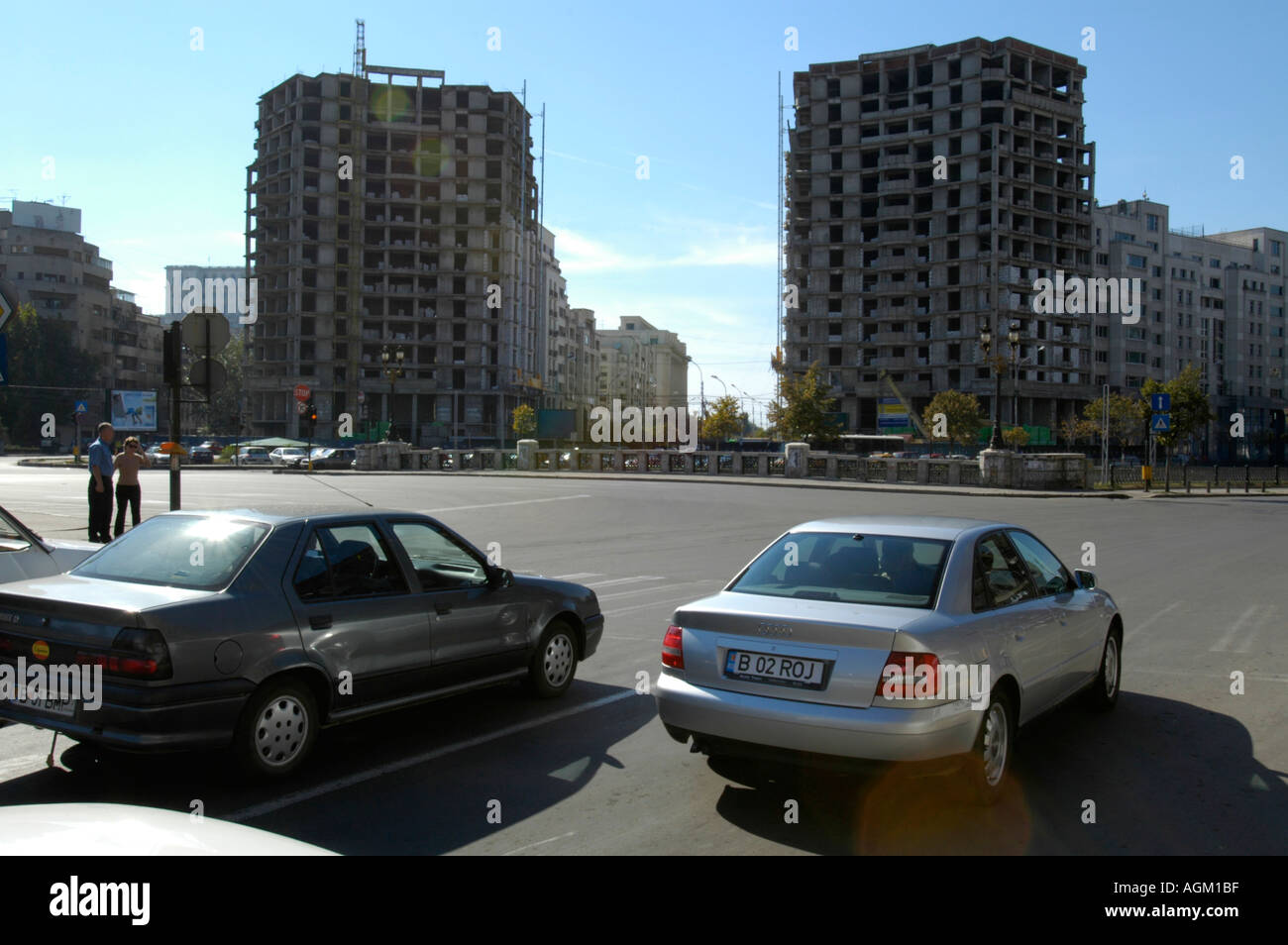 Bucuresti, Piata Victoriei Stockfoto