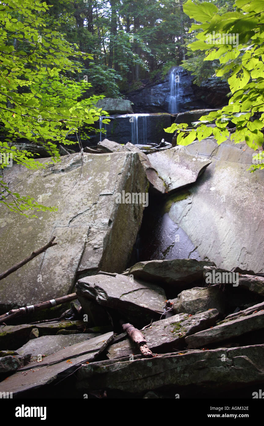 Wasserfall-n den Catskill Mountains Staat New-York Stockfoto