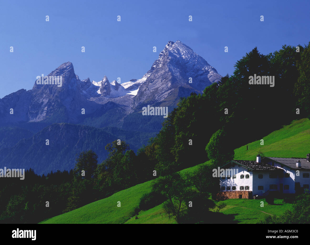 Deutschland Veranstaltungswochenende und Berg von der Watzmann Stockfoto