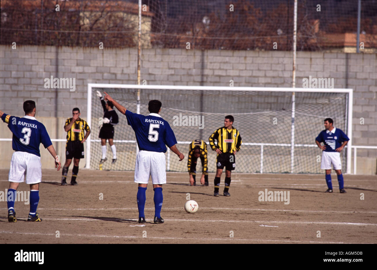 Amateur Football Match, Barcelona-Spanien Stockfoto