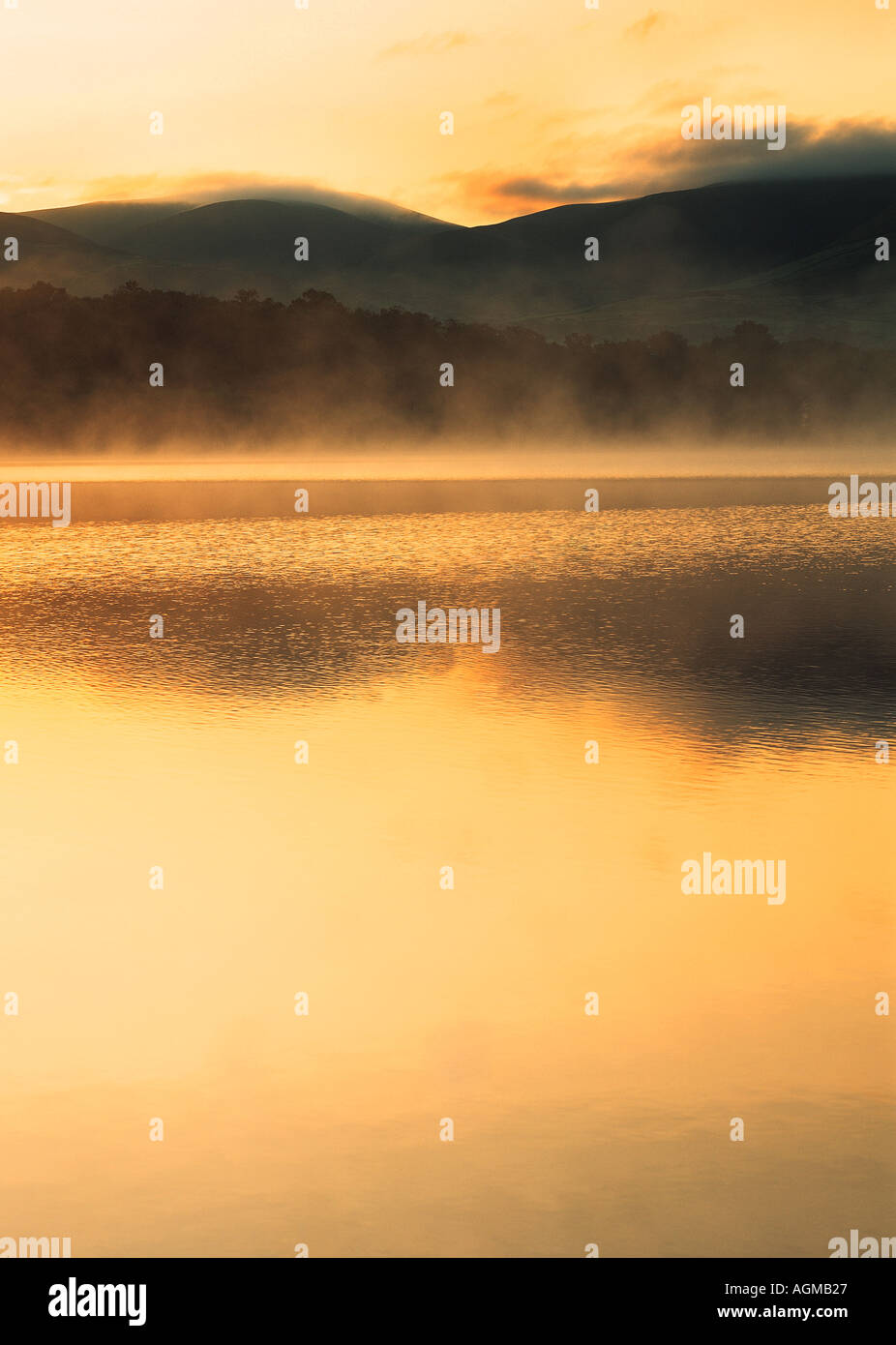 Dawn-Seenplatte Stockfoto