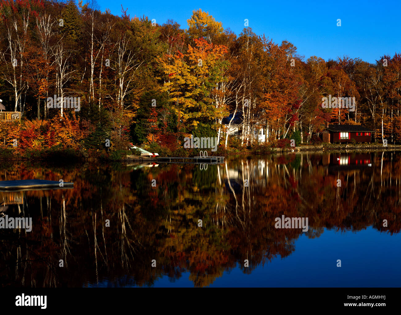 Seeliegenschaft Stockfoto