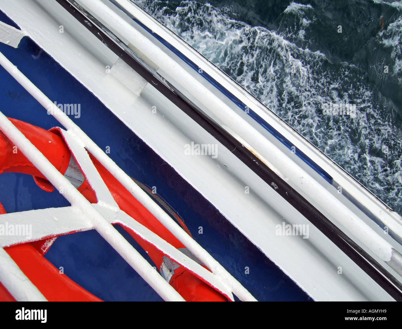 Meer, abstrakten Detail Schiff und Meer Stockfoto