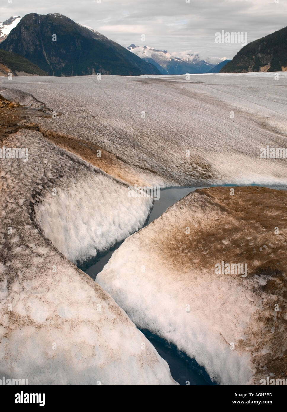 Auf den Juneau Eisfeldern in Alaska in den USA Stockfoto