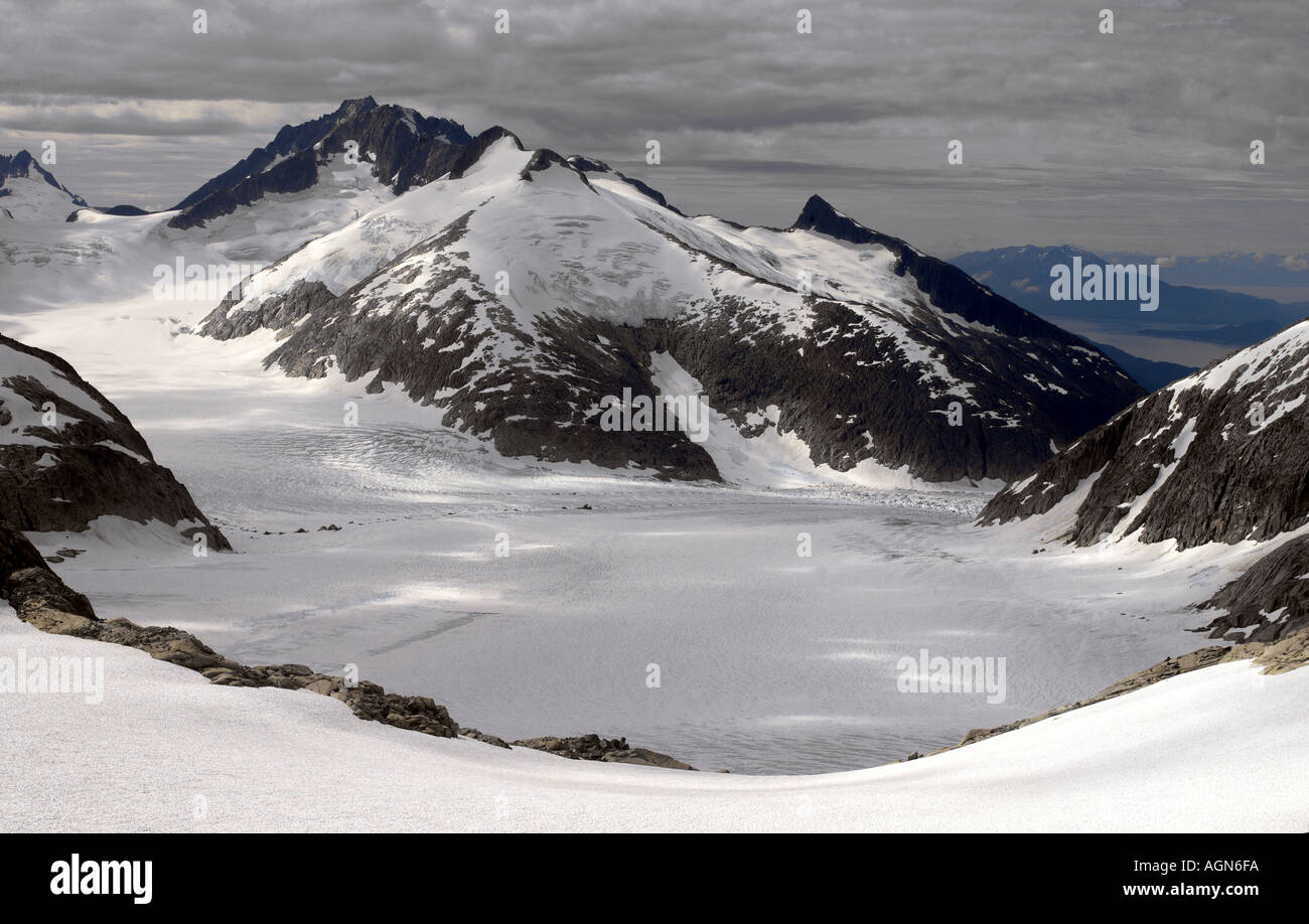 Luftaufnahme von Juneau Eisfeldern in Alaska, USA Stockfoto