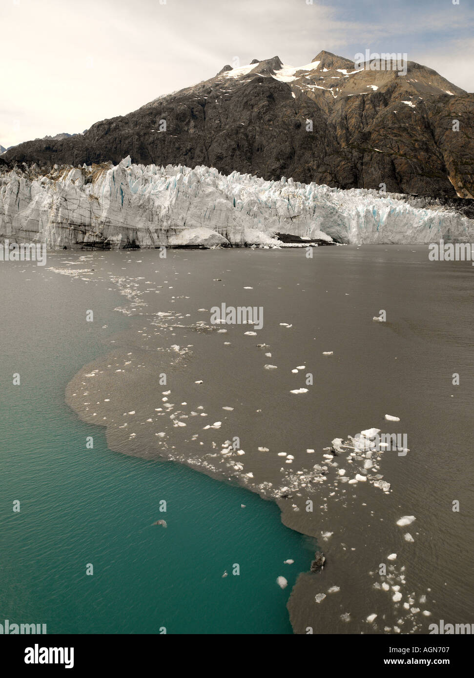 Margerie Gletscher im Glacier-Bay im Glacier National Park in Alaska, USA Stockfoto