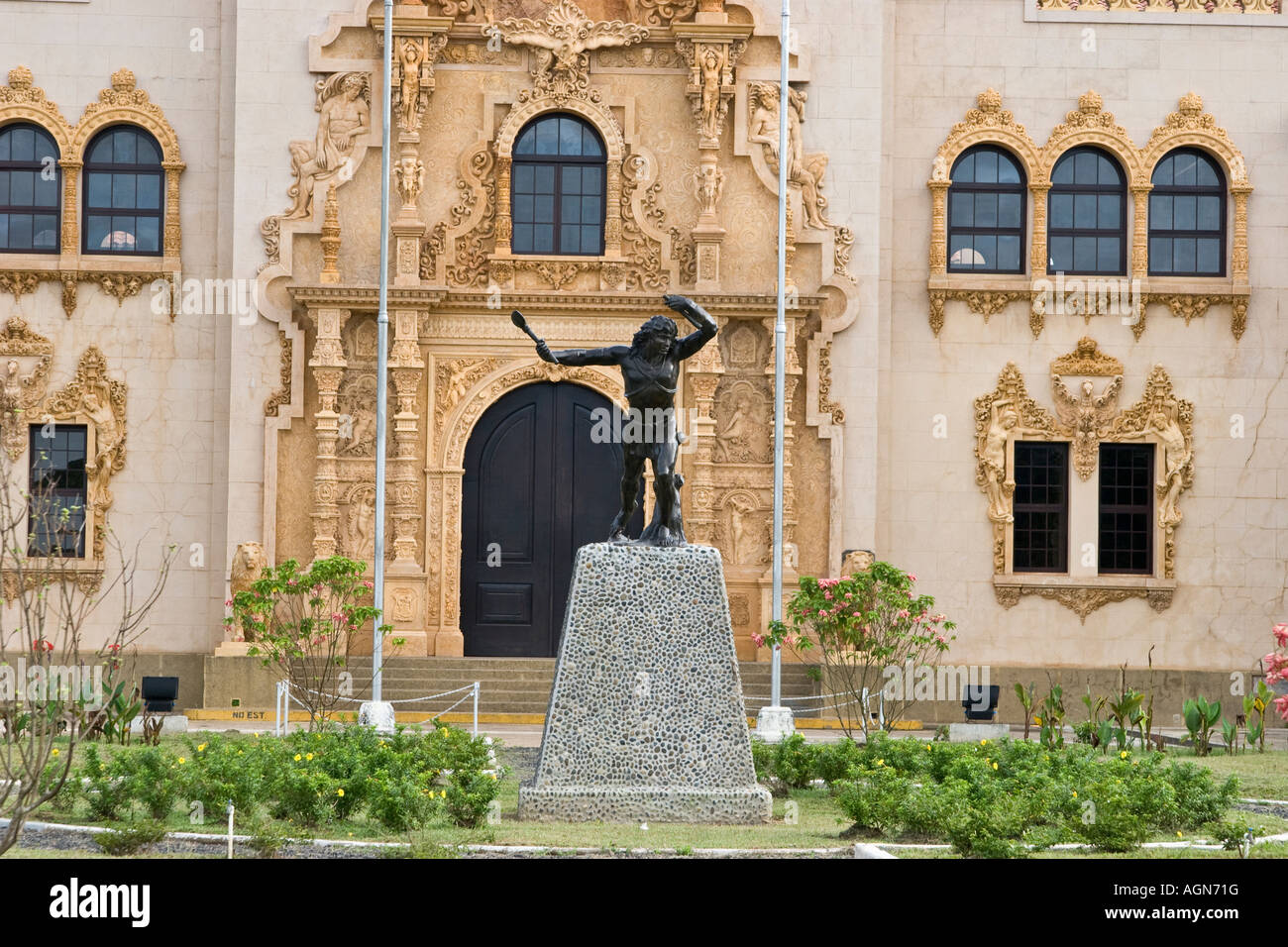 Escuela Normal de Santiago. Santiagos Normalschule. Stockfoto