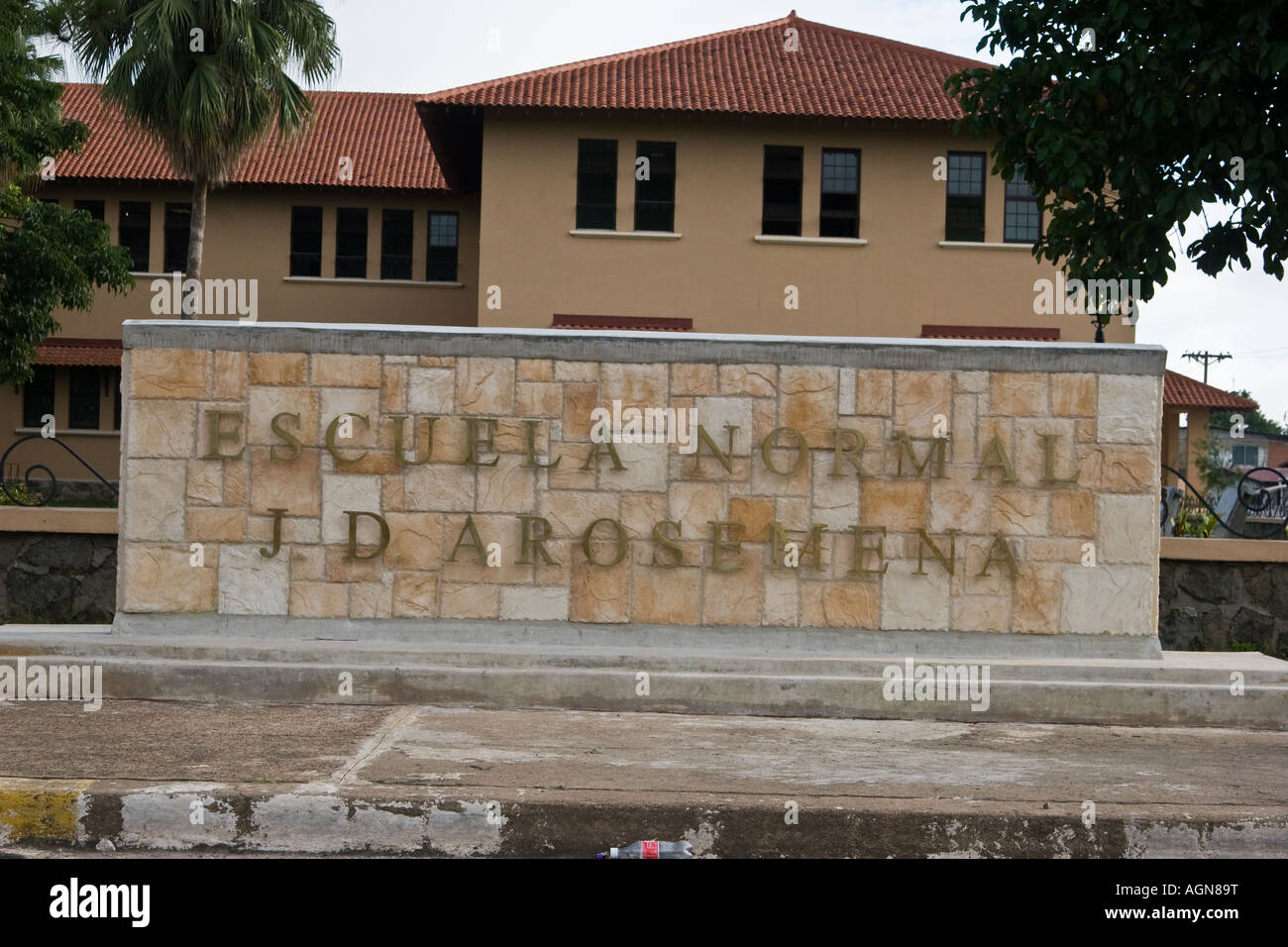 Escuela Normal de Santiago. Santiagos Normalschule. Stockfoto