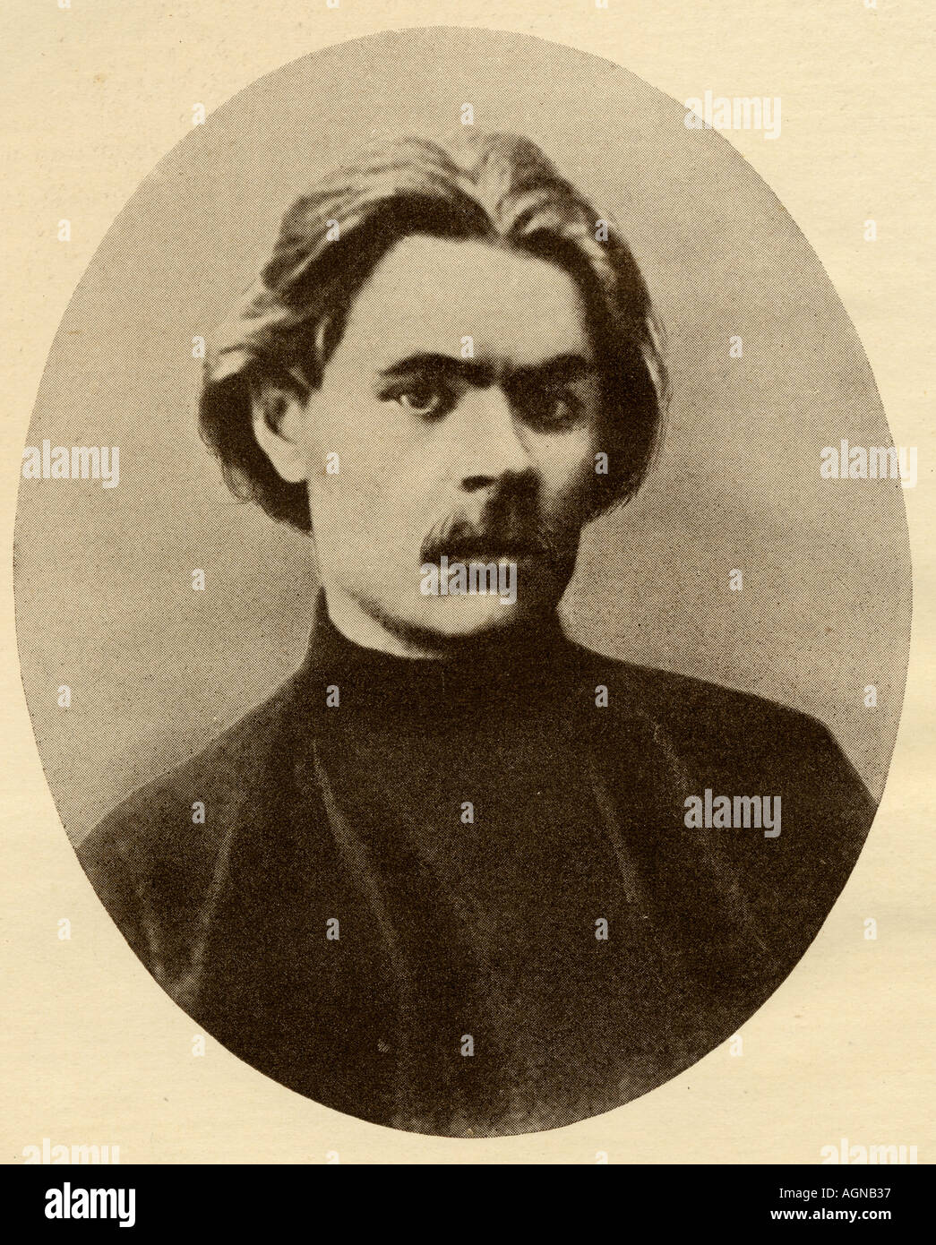 Alexei Maximovich Peshkov, aka Maxim Gorki, 1868-1936. Sowjetische Schriftsteller, Dramatiker und Sozialaktivist. Stockfoto