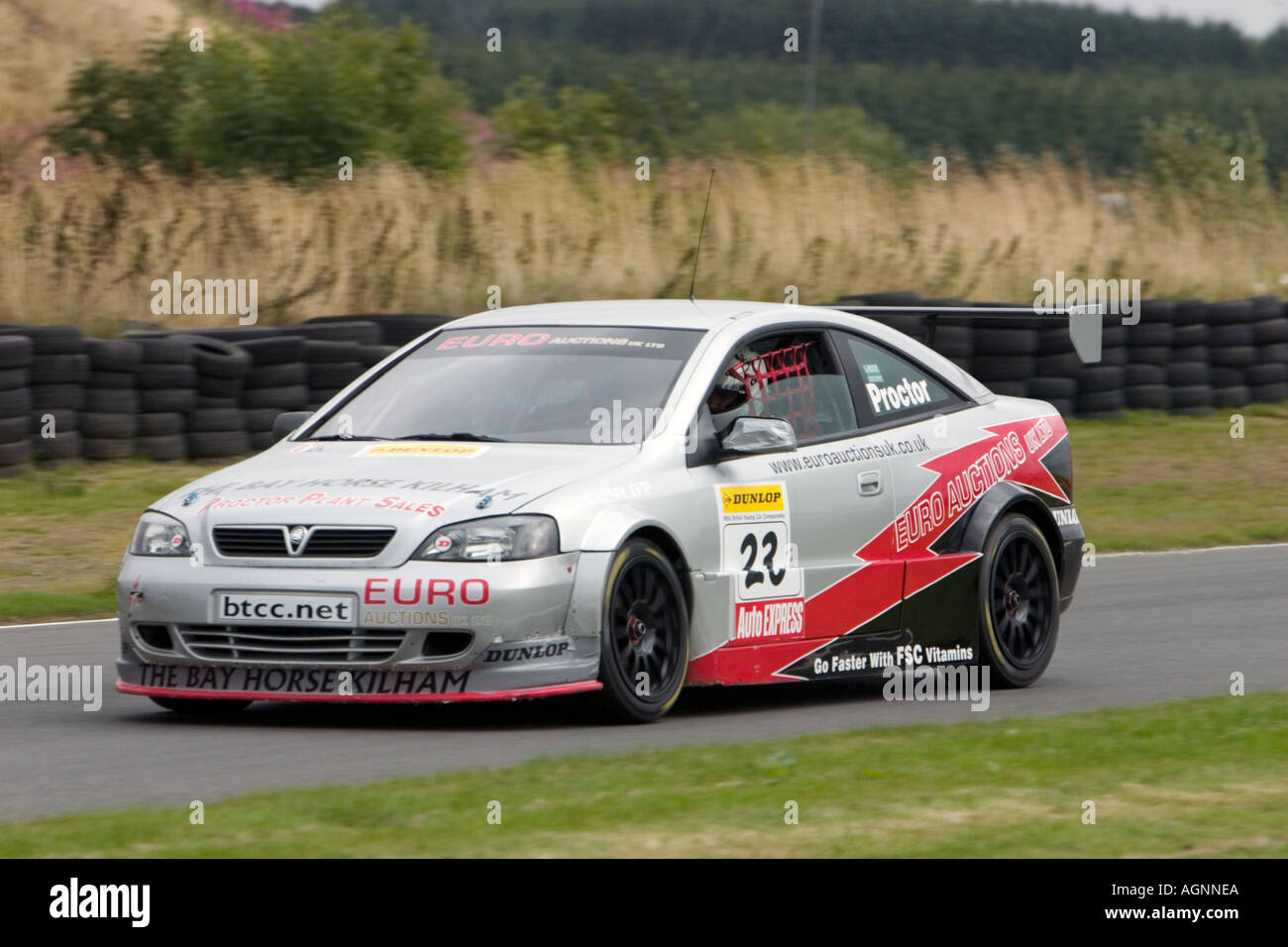 Mark PROCTOR GBR Vauxhall Astra Coupe Dunlop BTCC British Touring Car Championship 2005 Knockhill Fife Schottland Stockfoto