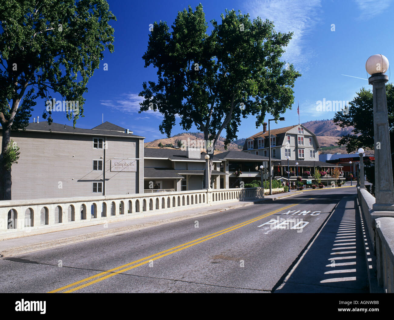 CAMPBELL S HOUSE von CHELAN alten Brücke gegründet 1901, es war Hotel Chelan Chelan "Washington State" USA Stockfoto