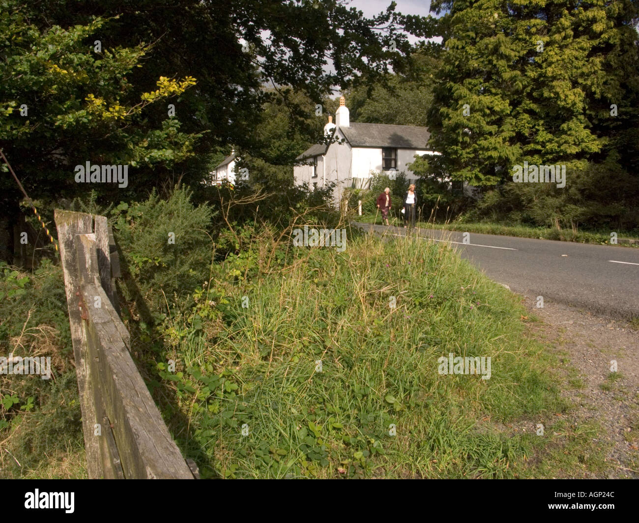 Eine ruhige Devonshire Szene Postbridge Dartmoor Nationalpark Devon England UK Stockfoto