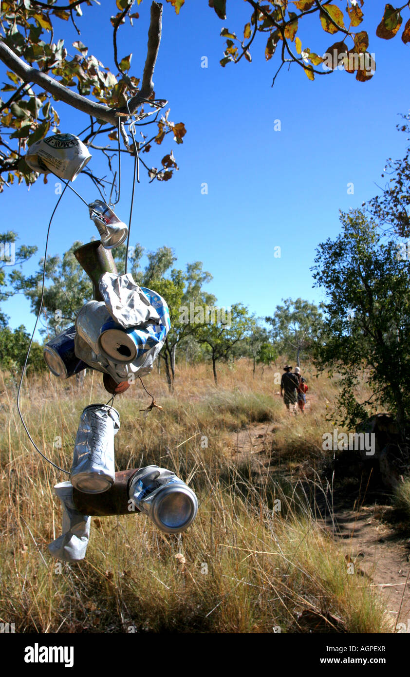 Manning Gorge Bush walking Gibb River Road westlichen Australien Outback Porträt vertikale Getränke Dosen Dosen Büchsen aufgehängt abgehängte t Stockfoto
