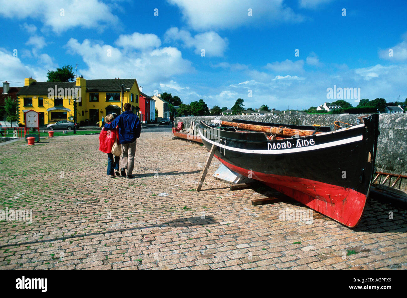 Hafen / Kinvarra / Hafen Stockfoto