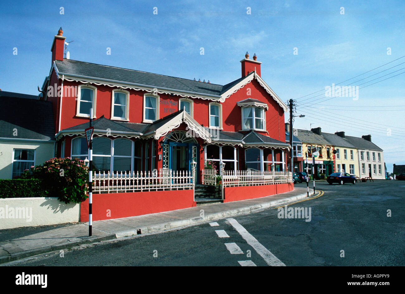 Hotel Stella Maris / Kilkee Stockfoto