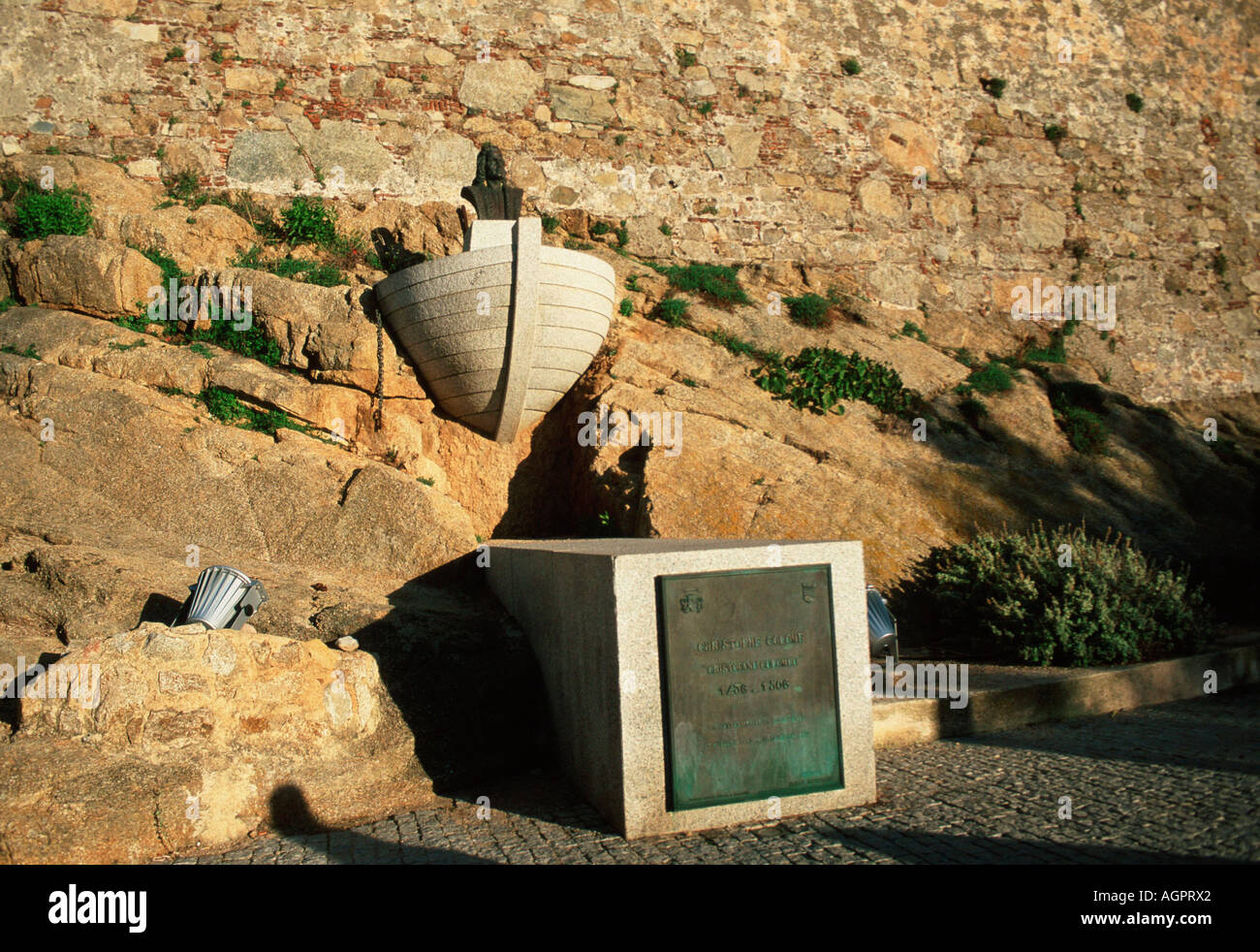 Denkmal an der Zitadelle / Calvi / Denkmal einer der Zitadelle Stockfoto