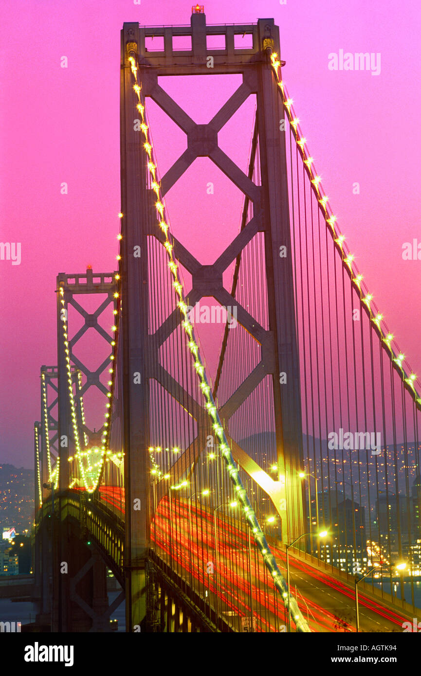 BAY BRIDGE SAN FRANCISCO KALIFORNIEN Stockfoto