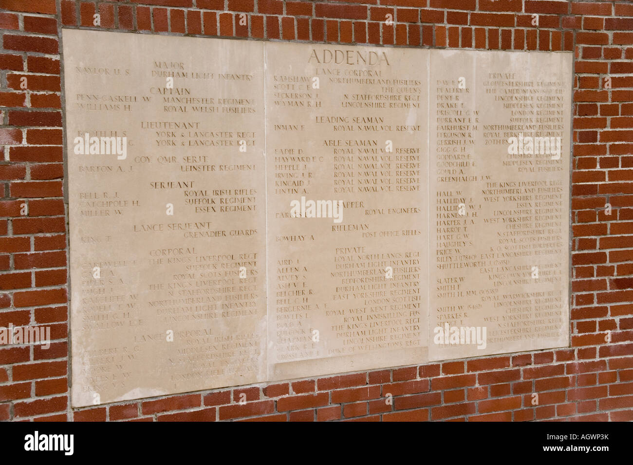 Die Thiepval-Denkmal zum Gedenken an die anglo-französischen Offensive von 1916 an der Somme, Picardie, Frankreich Stockfoto