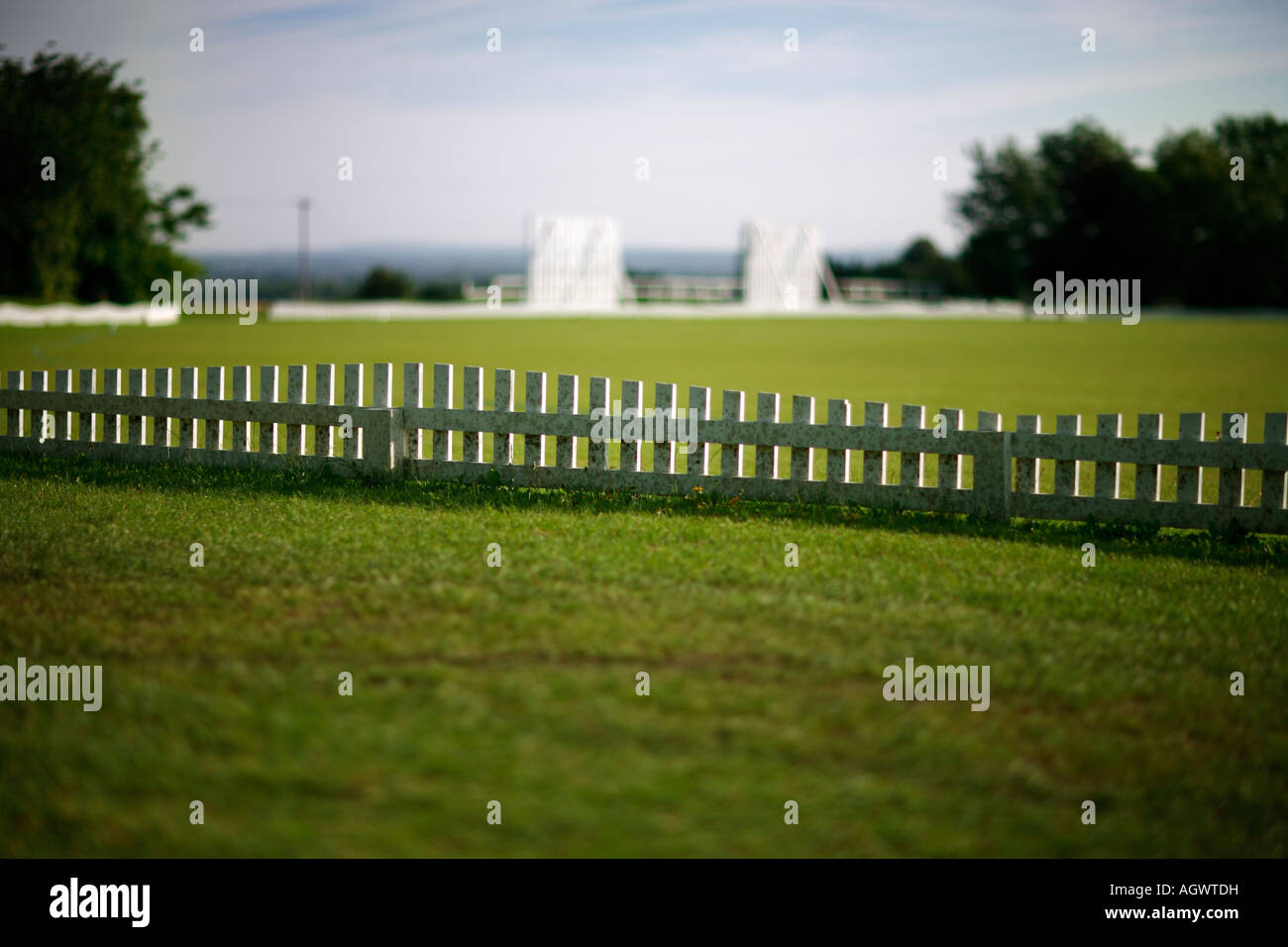 Challow, Cricket Club. In der Nähe von Wantage Stockfoto