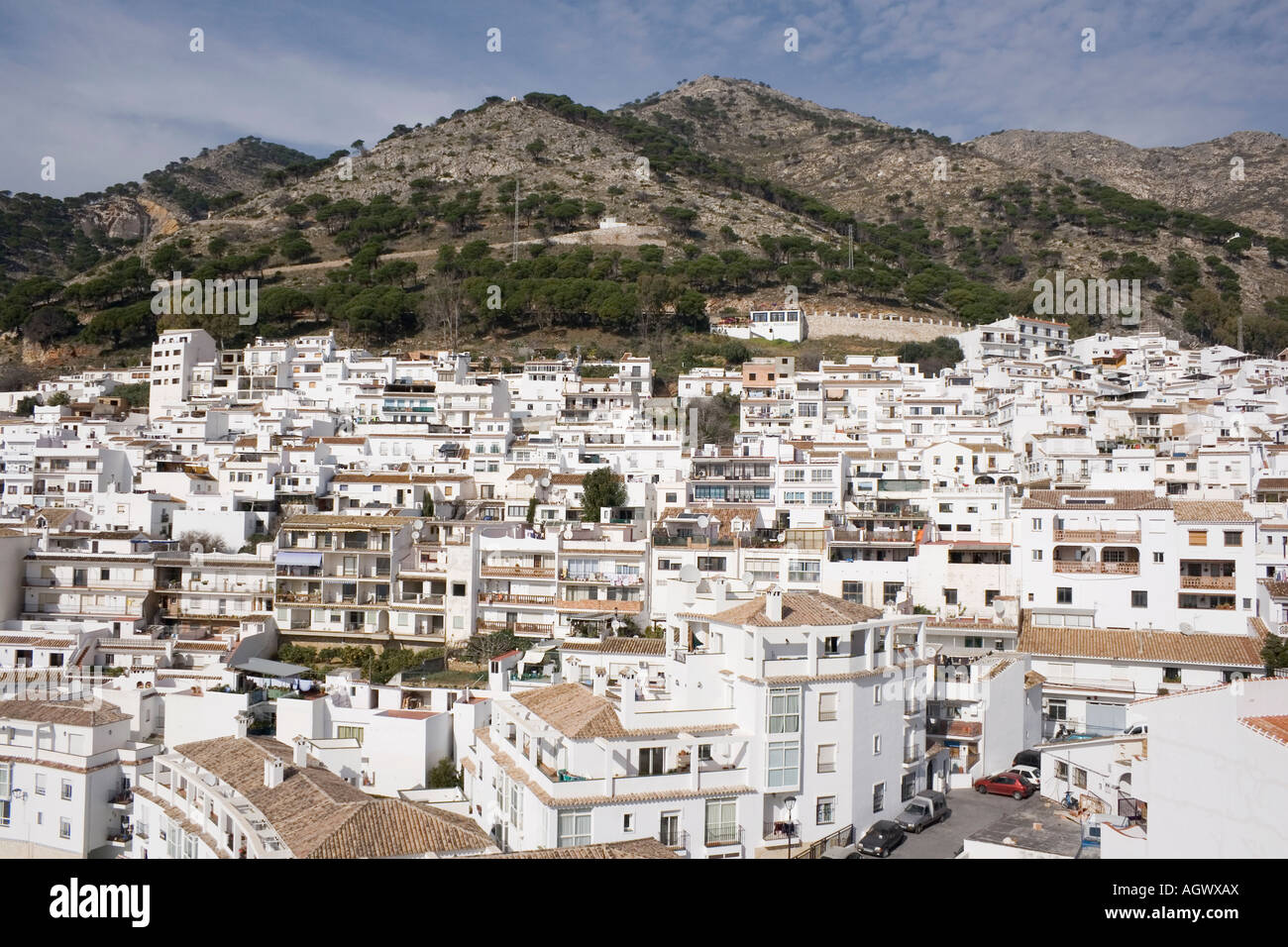 Dorfes Mijas Costa del Sol Malaga Provinz Spanien Stockfoto